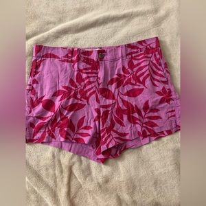 Old Navy Hawaiian print purple and red shorts size 14